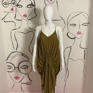 Zara Ruched and Ribbon Dress